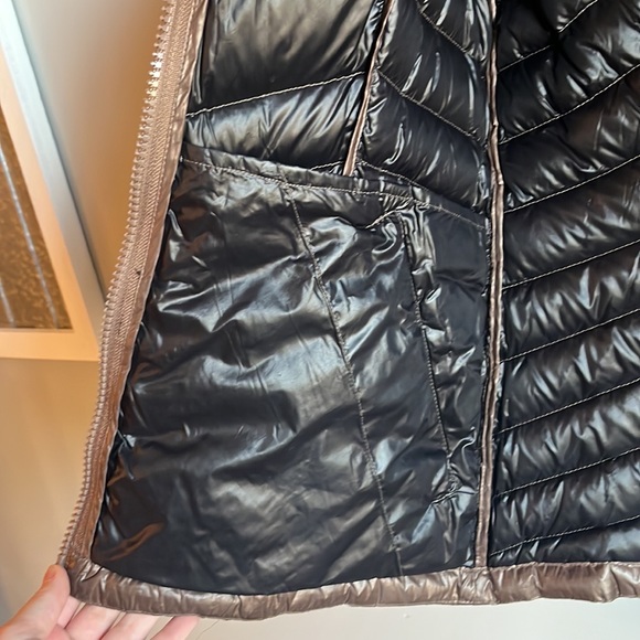 Calvin Klein zip up down jacket | Medium | Bronze Brown Color | EUC - Picture 3 of 8